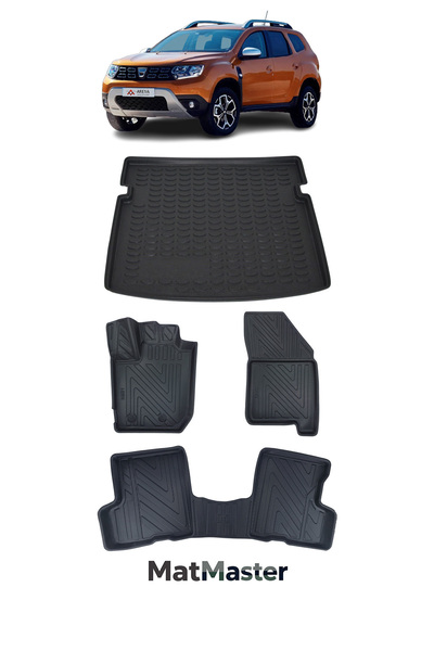MatMaster Dacia Duster 4x4 2020 Model 5D Premium Ekstra Havuzlu Paspas Ve Bag...