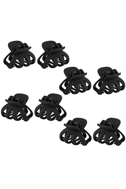 OEM Clame de Par Negre Mate pentru Femei 2.5cm - 8 buc