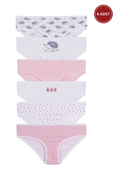 koza iç giyim Κοριτσίστικα σλιπ με σχέδια 6 τεμαχίων