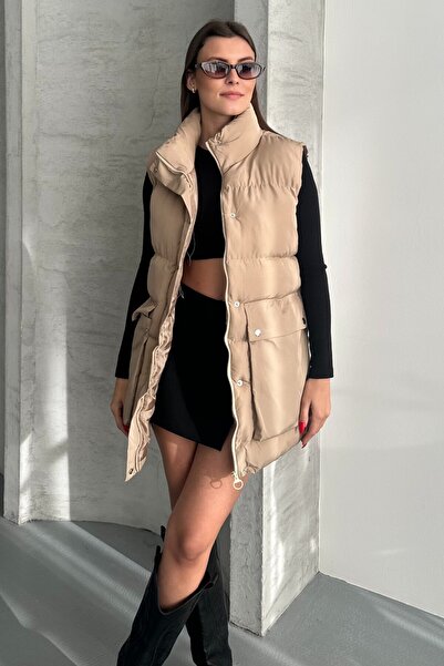 moda armanc Γυναικείο φανελάκι - Casual φανελάκι με φερμουάρ και τσέπες