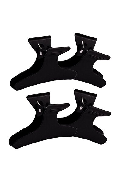OEM Black Hair Clips Hairdresser Type 8cm - 4pcs