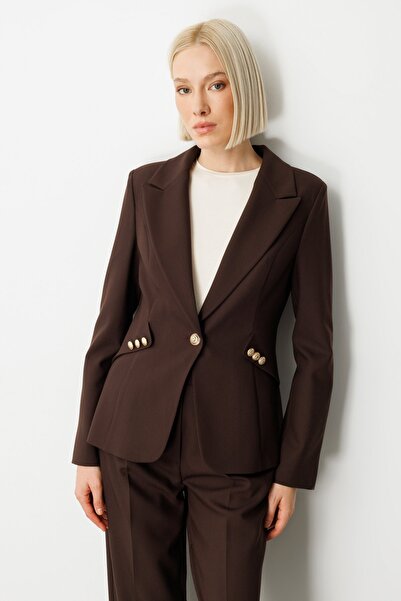 Ekol Omzu Padded Jacket with Button Accessories