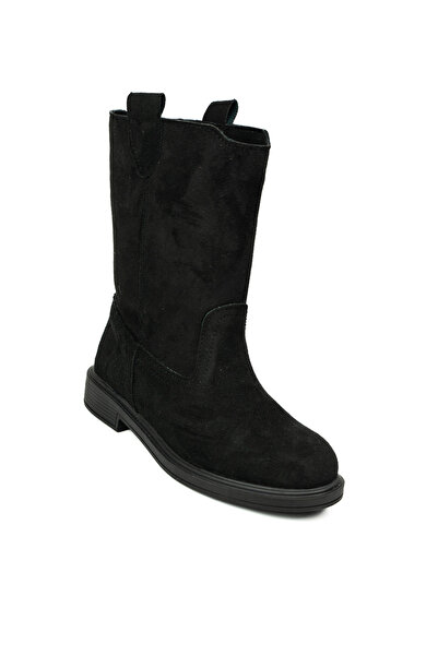 Moda Arena 2025 Черни дамски ботуши от велур