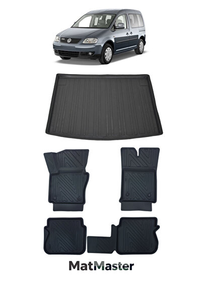 MatMaster Volkswagen Caddy 2006 Model 5D Premium Ekstra Havuzlu Paspas Ve Bag...