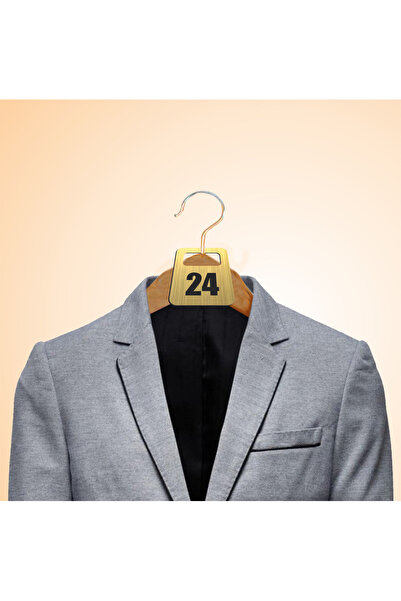 creative sign SET NUMERE GARDEROBA DIN ABS AURIU/NEGRU -100 PIESE (ABS GRAVAT...