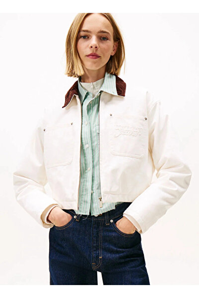 Tommy Hilfiger Tjw Padded Short Coach Women's White Jacket Dw0Dw21665Ybh
