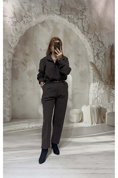 Pulli Collection Modern Şıklık Takım Pantolon & Gömlek Kemer Dahil