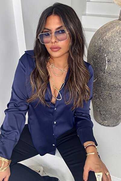 Sohotique By P Steel Knitted Striped Trousers Navy Blue