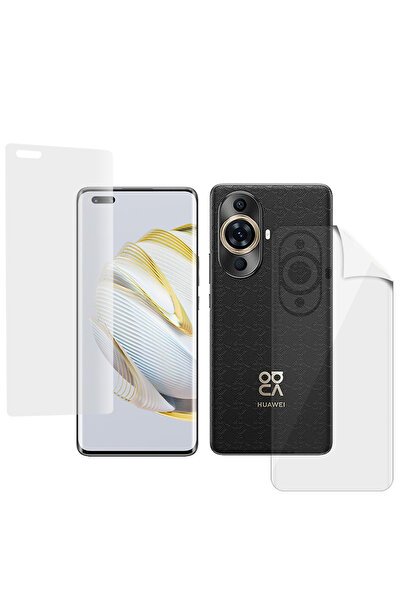 Optim Solution Σετ μεμβράνης εμπρός-πίσω για Huawei Nova 11 Pro, υδρογέλη σιλ...