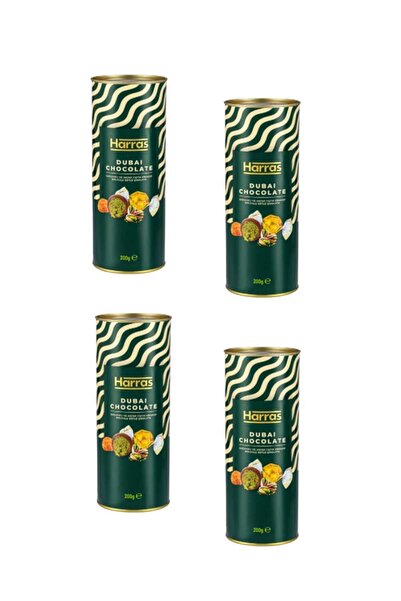 Harras Antep Fıstığı Kadayıflı Dubai Çikolata 4 Adet x 200gr