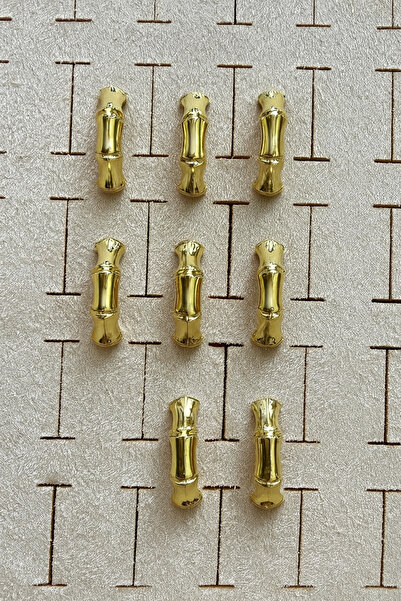 ŞEHRAZAT HANDMADE TASARIM Gold Steel Bamboo Designed Ring