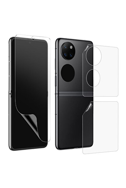 Optim Solution Set Folie Spate-Fata pentru Huawei Pocket S, Silicon Hydrogel