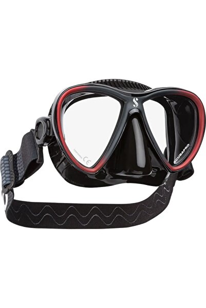 Scubapro Synergy Twin Dalış Maskesi Siyah/Kırmızı