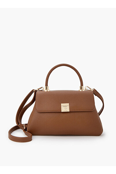 Flora Bella by Shoexpress Solid Satchel Bag with Detachable Strap - H 17 x W 29 x 11 cms