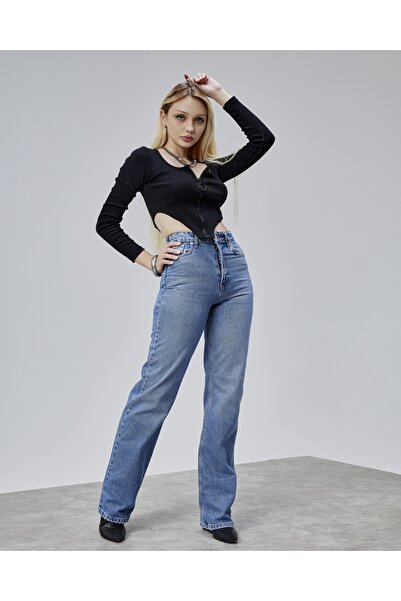 BEJNA Blugi pentru femei cu croiala dreaptă