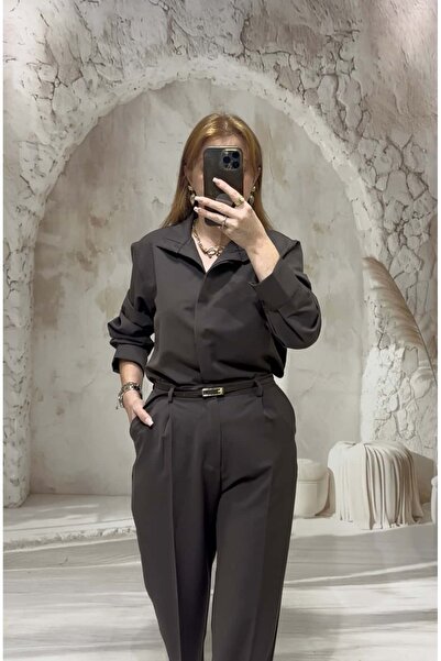 Pulli Collection Modern Şıklık Takım Pantolon & Gömlek Kemer Dahil