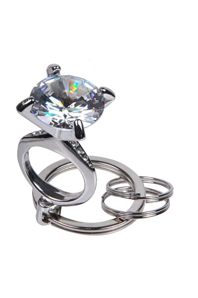 OEM Zircon Engagement Ring Keychain