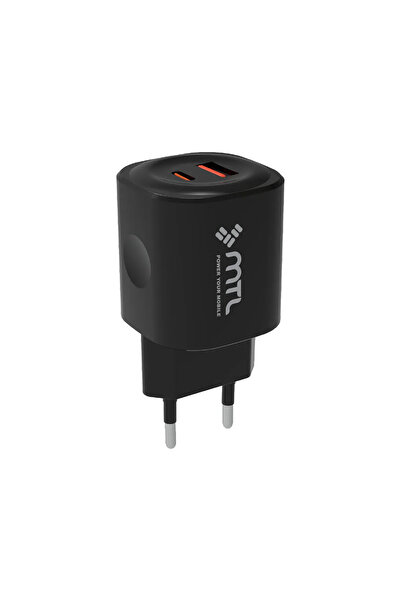 MTL 25W PD+USB Çift Çıkışlı Adaptör Ve Type-C Kablo Hızlı Şarj Seti