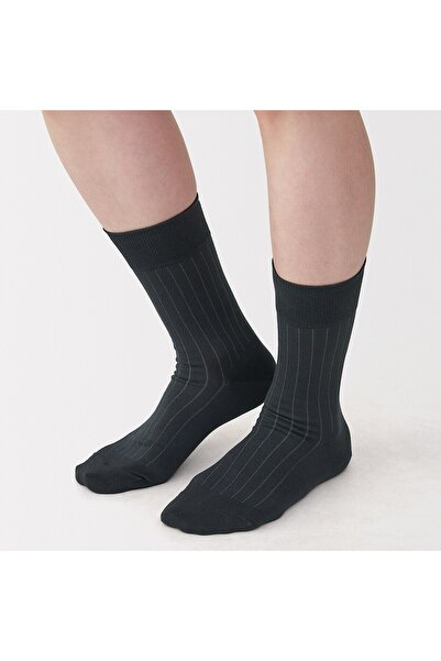 Muji Right Angle Socks for Business Wear (Stripe Pattern)