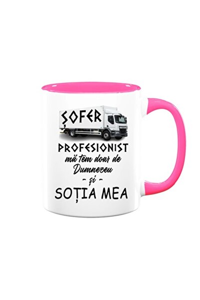 OEM Cană personalizată cu mesajul: „Șofer profesionist, mă tem doar de Dumnez...