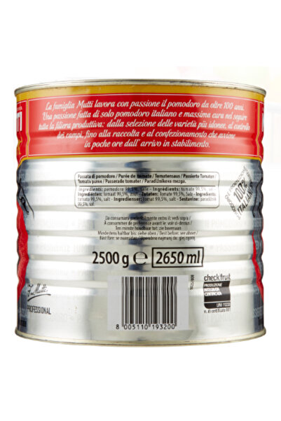 MUTTİ Sos de rosii pasate - Passata Pomodoro 2.5 kg