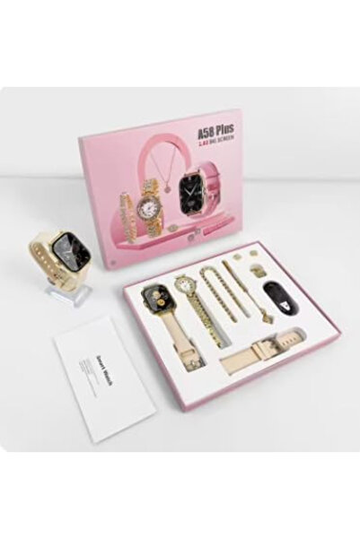 Generic Luxury Smartwatch Gift Set for Women | Jewelry & Extra Strap