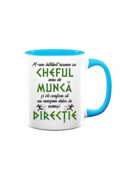 OEM Cană personalizată cu mesajul: „Tocmai mi-am întâlnit motivația pentru muncă și confirm că nu vom merge”