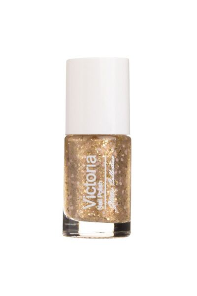 OEM Long-Lasting Nail Polish Gold Confetti - 6ml