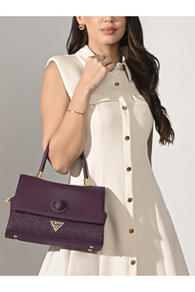 LAVIE SIGNATURE Women's Charlotte Flap Satchel (Wine)