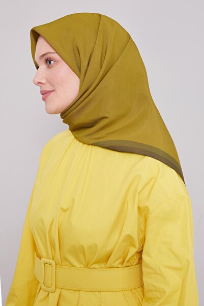 Levidor A.Khaki Edge Stripe Aura Scarf