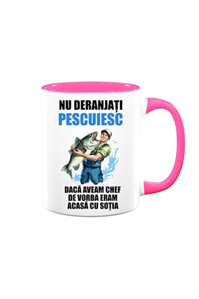 OEM Cană personalizată cu mesajul: „Nu deranjați, sunt la pescuit. Dacă aș vr...