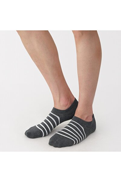 Muji Right Angle Striped Sneaker Socks