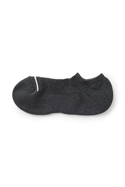 Muji Right Angle Pile Sneaker Socks, Plain