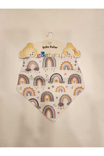 Ekebaby مريلة وشاح للأطفال بألوان قوس قزح