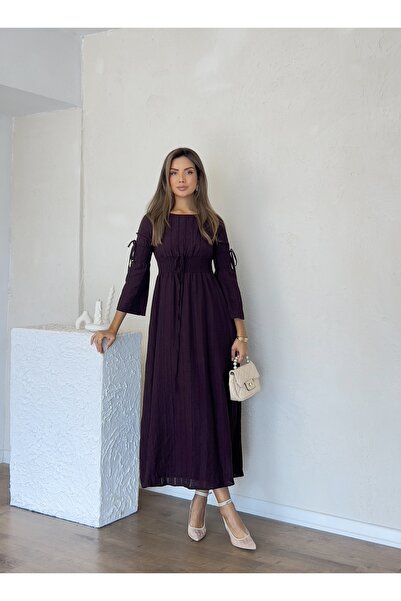 Nesil Γυναικείο φόρεμα με μακριά μανίκια Gipeli Long Length Special Day Daily