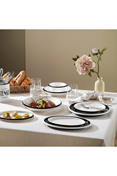 Schafer Lizzy Yemek Takımı 36 Parça-Siyah