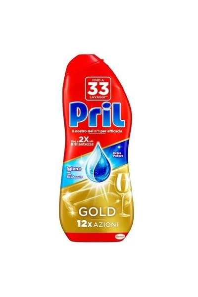 Pril Solutie igienizanta cu lamaie pentru masina de spalat vase Gold 540ml