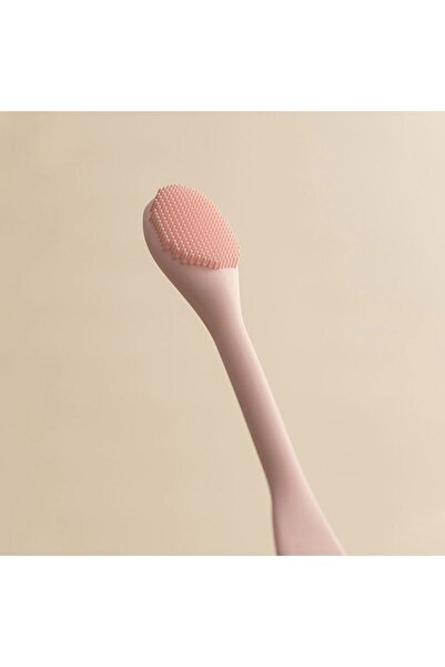 OEM Perie de Curatat cu Spatula din Silicon Roz pentru Masca