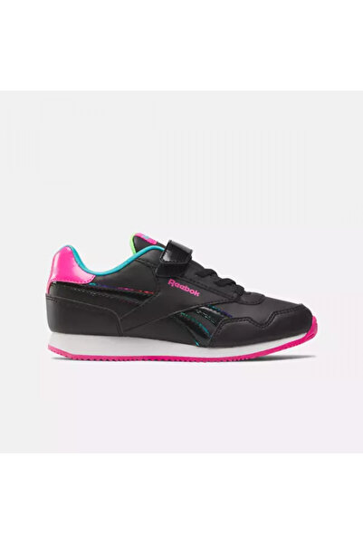 Reebok Girls' Black Velcro Casual Sneakers - Leather, EU Size 34