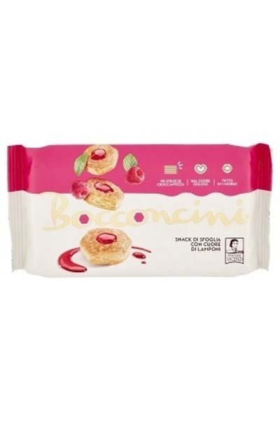 matilde vicenzi Prajituri din foietaj Bocconcini crema de zmeura Millefoglie 90g