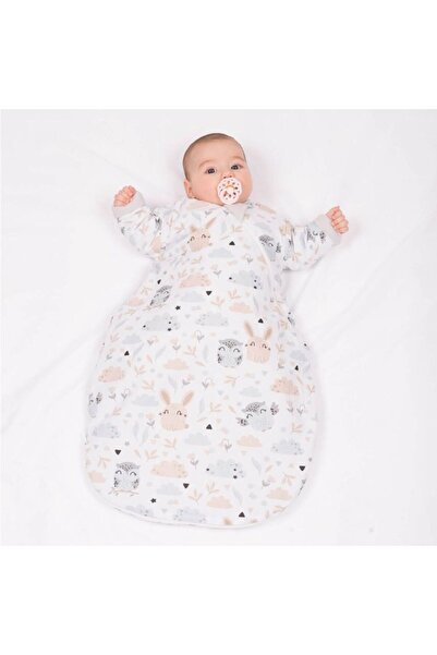 Kidizi Sleeping Bag for Kids with Sleeves 0-3 Months Forest Friends, 1 Tog, 100% Cotton, for Autumn/