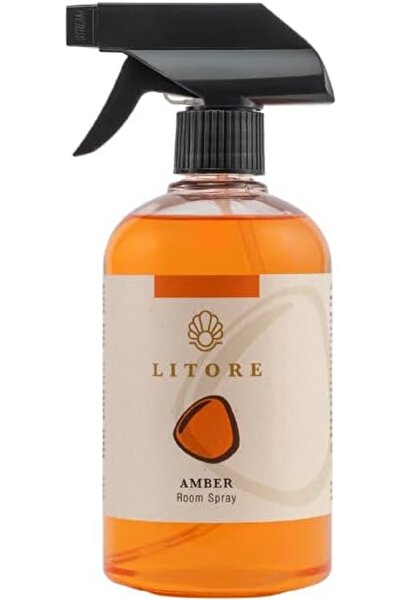 litore بخاخ معطر جو منزلي للمنزل والمكتب، يزيل الروائح الكريهة - 500 مل (عنبر)