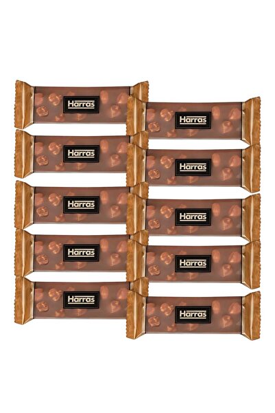 Harras Tam Fındıklı Sütlü Çikolata 10 Adet x 30g (%35 Fındık İçerikli)