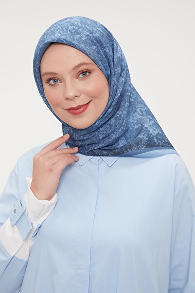 Levidor Μπλε Μαρμάρινο Φουλάρι Αύρα