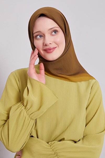 Levidor Oil Green Edge Stripe Aura Scarf