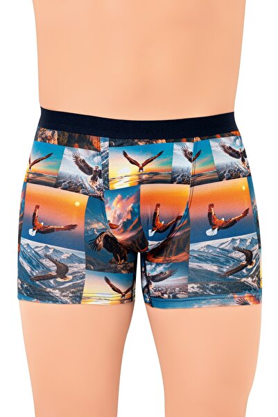 Just inner Men's Boxer Digital Print (96% Cotton - 4% Elastane)