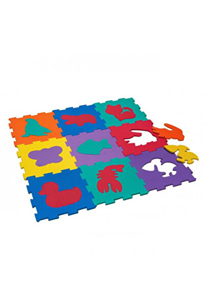 OEM Puzzle modular pentru podea, moale si antiderapant, contine 9 bucati, Animale multicolor