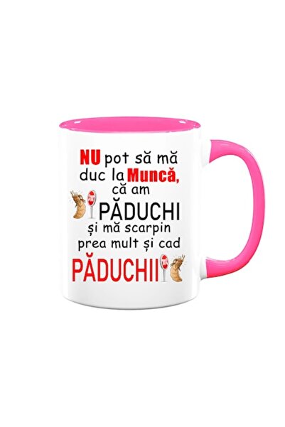 OEM Personalized Mug with Message: 'I can't go to work because I have lice, I scratch too much and the l