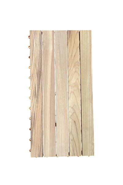 ORPA ORMAN ÜRÜNLERİ Teak Karo Deck 30cm*60cm Geçmeli Yer Karosu