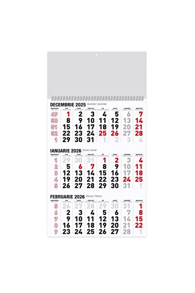 Libra Calendar Triptych A3 2026, 12 Sheets Matte Paper